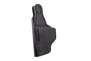 DeSantis Dual Carry II Holster for Glock 19/19X Sig 225/228 features black leather construction